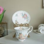 RARE!!! Vintage Royal Albert Constance Teacup and Saucer Sets Gift Set For 2 - Image 9