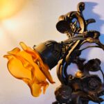 Bronze Cherub Wall Sconces – Italian Vintage Pair, Ornate Rococo Style Wall Lamps - Image 7