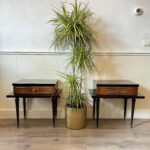 French Provincial Nightstands – Pair of Wooden Bedside Cabinets with Storage, Elegant Bedroom Tables