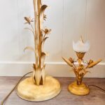 Hollywood Regency Torchère Floor Lamp – Brass & Glass, Mid-Century Glam Lighting - Image 7