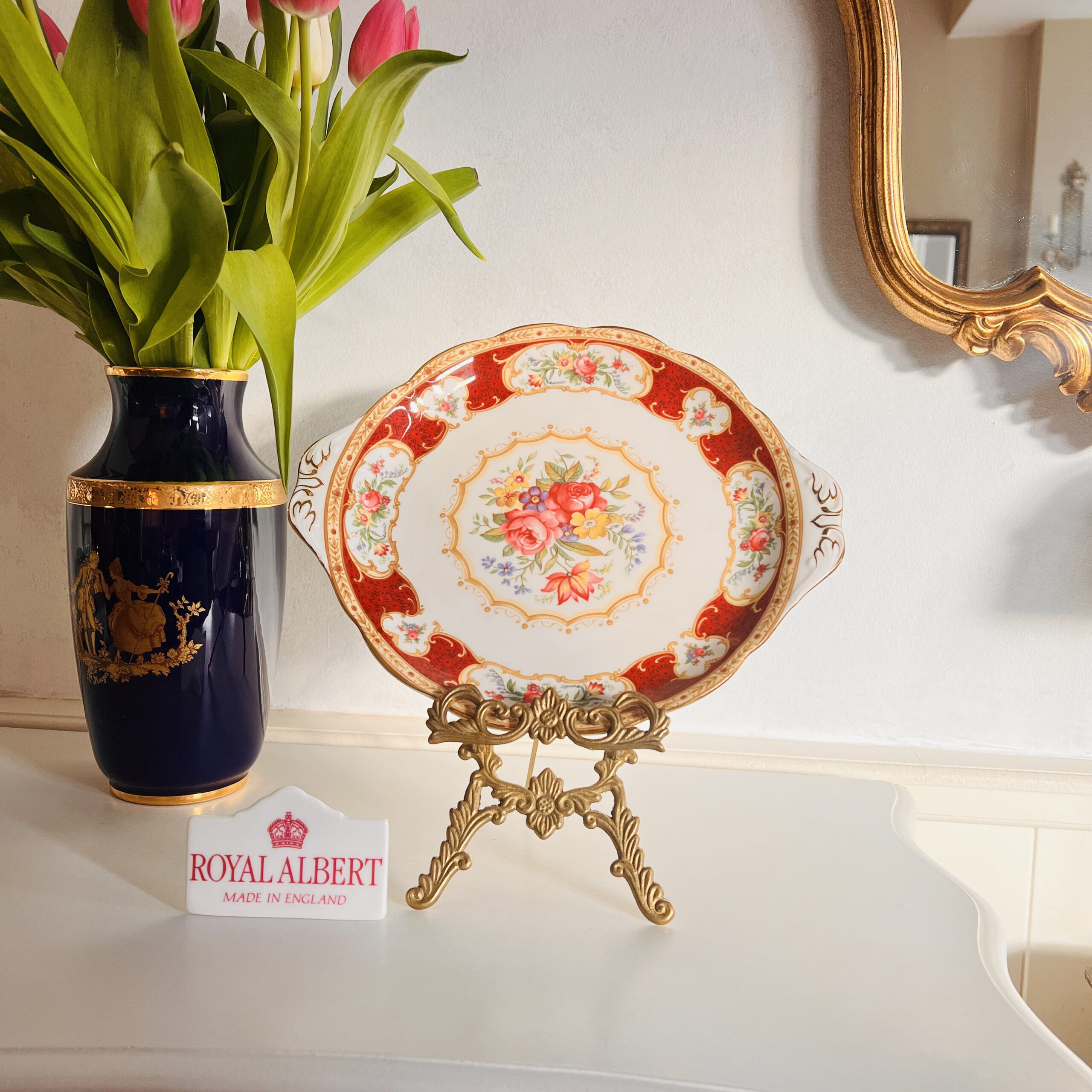 96c2aecf-02bc-5f2e-a1cf-ab6a541cbe71.jpg Original Royal Albert 'Lady Hamilton' Bone China Porcelain Plate, Vintage Crockery, Kitchen Decor, Made in England, Gift Idea - Image 1