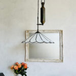 70s Pull Down Pendant Light – Art Deco Style with Pleated Plexiglass Shade - Image 3