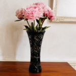 Bohemia Crystal Vase – Deep Purple Cut Glass, Czech Art Deco Style - Image 9