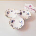 Original Royal Albert 'Moonlight Rose' Porcelain Plate, Moonlight Rose trefoil dish, LTD 1987 - Image 2