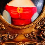 Framed Lady Portrait on Wood – Gilded Vintage Wall Art, Traditional Home Decor - Image 7