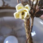 French Art Deco Chandelier: Vianne Frosted Pink Glass, 1930s Lighting - Image 9