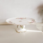 Royal Albert Porcelain Pedestal Dish – Moss Rose Footed Comport - Image 3