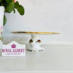 Elegant Vintage Porcelain Pedestal Dish, Royal Albert Old Country Roses, Porcelain Comport - Image 4
