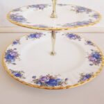 Royal Albert Moonlight Rose Cake Stand: Vintage English Bone China Dessert Server - Image 6