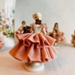 Original Dresden Lace Porcelain Lady Figurine Vintage Collectible Item - Image 4