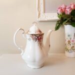 Queen Anne Summer Rose Coffeepot, Fine Bone China, Made in England, Gift Idea - Image 5
