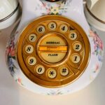 Royal Albert Porcelain Phone – Constance Pattern, Cream Floral Receiver, Figurine Style Display Telephone - Image 3