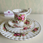 Royal Albert Rose Tea Set: June Flower of the Month, Made in England - Image 4