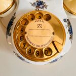 Original Royal Albert Moonlight Rose, porcelain telephone, made in England - Image 5