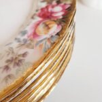 Queen Anne Summer Rose Porcelain Table Set – Vintage English Floral Gold Gilded China - Image 8