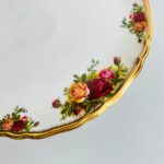 Elegant Vintage Porcelain Pedestal Dish, Royal Albert Old Country Roses, Porcelain Comport - Image 2