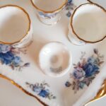 Original Royal Albert Moonlight Rose, Made in England, Set of 6 egg cups, 1987 LTD - Image 9