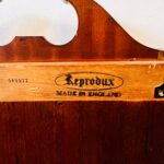 Georgian Style English Wood Display Cabinet with Glass Doors and Key - Image 8