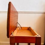 Wooden Piano Stool with Turned Legs – Vintage Seating for Music Room or Decor Accent - Image 8