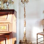 Superb Marble Coat Rack - Italian Hallway Rack - Hollywood Regency Style - Mid-Century Coat Hat Rack Hall Free Stand