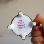 Vintage 4 Feet Demitasse Cup and Saucer, Fragonard Scenes, Fine Porcelain 22 Karat Gold - Image 7