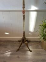 Brass and Marble Hall Tree – Hollywood Regency Coat Rack, Italian Entryway Stand - Image 4
