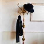 Italian Marble Hall Tree – Tall Brass Coat Rack, Mid-Century Hollywood Regency - Image 6