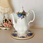 Original Royal Albert Trivet/Coaster for the teapot, Moonlight Rose, Made in England, Hard to find, Play the video - Image 8