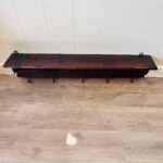 Antique Dutch wall hanger Coat Rack with Shelf - Image 8
