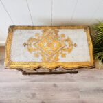 Vintage Cabinet - Gilded Wood Italian Cabinet - Hollywood Regency - Florentine Furniture - Image 7
