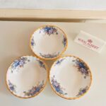 Moonlight Rose Breakfast Bowls Set – Royal Albert Fine China, Blue Floral, Set of 6