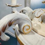 Stunning Chandelier, Capodimonte Porcelain Chandelier, Small Pink Roses, Home Lighting, 5 Arms Chandelier, Play Video! - Image 9