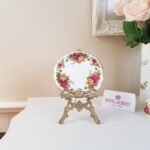 Original Royal Albert ''Old Country Roses'' Trivet, bone china, teapot stand - Image 2