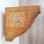 Gold Leaf Corner Cabinet – 1960s Italian Style with Shelves, Hollywood Regency Accent - Image 4