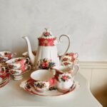 Original Royal Albert "Lady Carlyle", Coffee Set for 8, Made in England, 1st quality - Image 2