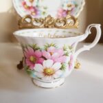 Royal Albert October Cosmos Teacup and Saucer: England Bone China - Image 5