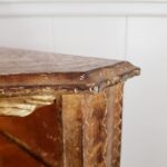 Gold Leaf Corner Cabinet – 1960s Italian Style with Shelves, Hollywood Regency Accent - Image 5