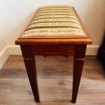 Wooden Piano Stool with Turned Legs – Vintage Seating for Music Room or Decor Accent - Image 3