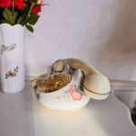 Royal Albert Porcelain Phone – Constance Pattern, Cream Floral Receiver, Figurine Style Display Telephone - Image 5