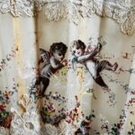 An exquisite antique hand-painted fan with cherubs, dating back to 19th Century fan made by Faucon of Paris France - Image 4