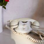 Royal Albert Porcelain Phone – Constance Pattern, Cream Floral Receiver, Figurine Style Display Telephone - Image 6