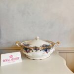 Hard to find, Royal Albert Moonlight Rose Tureen, Deck Bowl, 1st Quality