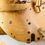 Mantel clock Lancini / vintage from the 70's / made in Italy / Hermle mecanism balance wheels and original key - Image 8