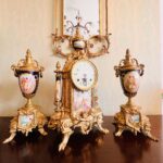 Mantel clock Lancini / vintage from the 70's / made in Italy / Hermle mecanism balance wheels and original key - Image 2