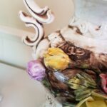 Large Hand Painted Bassano Style Vase Trio – Vintage Ceramic Decor Set - Image 8