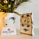 Original Royal Albert Moonlight Rose, Quartz Clock, Bone China Porcelain, Made in England - Image 3