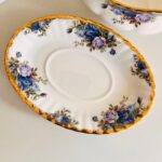 1st Quality Royal Albert Moonlight Rose, bone china, Gravy Boat, Sauce Dish, Made in England - Image 7