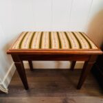 Wooden Piano Stool with Turned Legs – Vintage Seating for Music Room or Decor Accent - Image 2