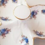 Original Royal Albert 'Moonlight Rose' Porcelain Plate, Moonlight Rose trefoil dish, LTD 1987 - Image 4