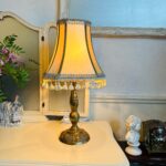 Brass Desk Lamp with Frosted Glass Shade – Retro Office Table Light, Mid Century Style - Image 8